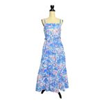 Lilly Pulitzer  Sail Boat Vibrant Blue and Pink Maxi Dress Size 10 Photo 11