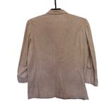 Liz Sport Vtg 80s Linen Blend Womens Blazer Sz S Preppy Quiet Luxury Classic 90s Photo 4