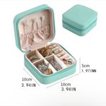1pc Mini Jewelry Box, Portable Jewelry Storage Box, PU Leather‎ Small Organizer Photo 5