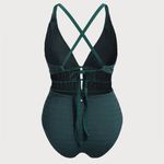 Berlook Dark Green Drawstring Plus Size One Photo 3