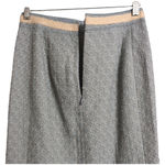 Moschino Black Textured Knee Length Pencil Skirt Office Professional Size 8 Photo 4