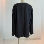 Ellen Tracy Dark Brown Stylish Linen Blend Jacket sz 16 Photo 4