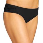 Athleta  Shirred Black Swim Bottom Size L Photo 0
