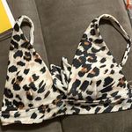 Aerie Women's Triangle Bikiki Animal Print Adjustable Tie Back small Photo 0