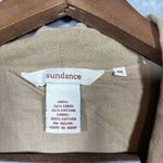 Sundance  Women’s Blazer Jacket Sz‎ M Linen Cotton Color Block Tan Ivory Career Photo 1