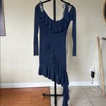 House Of CB  'Kiki'‎ French Navy Ruffle Mini Dress NWOT size S Photo 2