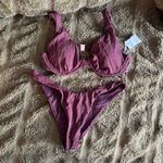 NWOT Rhythm amazon 2 piece swimsuit in chocolate Brown Photo 3