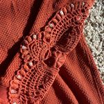 We The Free  Rust Lace Long Sleeve Photo 1