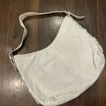 Tianello White Hobo Bag with Textured Leather and Silver Hardware Photo 3