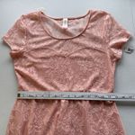 No Boundaries  Lace Skater Drop Dress Juniors Size L (11-13) Coral Color Lined Photo 5