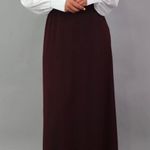Boutique Spandex A-line maxi skirt- MAHOGANY Photo 0