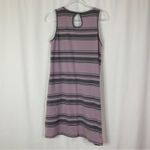 Horny Toad  | Purple Gray Stripe Casual Sleeveless Dress L Photo 5