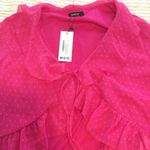 Boohoo  dobby, ruffle, tie, front blouse Photo 1