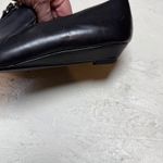 Tahari Dominique Black Leather Pointed Toe Wedge Flats Women's Size 7.5 M Photo 3