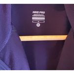 Nike Pro Dri Fit Running 1/2 Zip Women’s Purple Jacket Fleece Lined Medium Photo 2