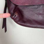 Fossil  Maya‎ Shoulder Bag Burgandy Leather Flap Exterior Pockets Solid Casual Photo 8