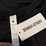 Gold Hinge  Black Pleated Tennis Skirt Medium NWT Photo 6