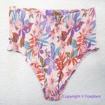 NEW Free People Citrine Dakota aloha blooms‎ floral bikini bottom, size S Purple Photo 5