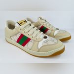 Gucci  Screener Ace Women's GG Sylvie Web Enamel Logo Supreme Sneakers EU 41 Photo 11