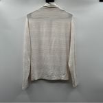 Nike  Golf White Multicolor Pinstripe Long Sleeve Collared Button Jacket‎ Size M Photo 3