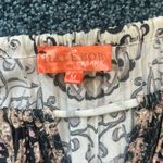 Hale Bob  medium M halter Cream and Black Maxi dress double side slits Photo 4