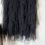 SheIn  Curve Black Tiered Tulle Midi Dress Women's 1XL Sleeveless Party Formal Photo 2