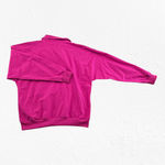Vintage 80s Hot Pink Tracksuit Set Half Zip Jacket Straight Leg Pants Size Large Photo 8