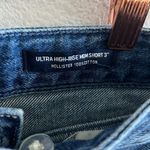 Hollister Ultra High Rise Mom Short 3" 100% Cotton Tie Front W25 1 Photo 4