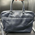 Danier Navy Blue Leather Laptop Case Bag Crossbody Tote Darius Photo 4