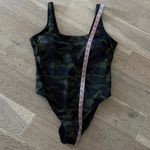 Swimsuits For All Camo One Piece Swimsuit Size 16 Scoop Neck High Cut Green Photo 6