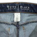 White House | Black Market Womens Denim Cropped Jeans Size 0 Raw Hem Zip Detail Photo 2