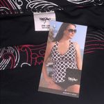 Mossimo NWT Size 20W/22W Black w/ Printed Trim Bathing Suit Swim Brief Bottom Photo 4