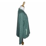 Avalanche Sweatshirt Green 1/4 Snap Pockets Cotton Camp Hike Size Large Womens Photo 4