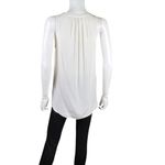 Joie  Deasia Cream Lace Up 100% Silk Sleeveless Blouse Photo 2