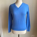 TSE  100% Cashmere Classic Long Sleeve V-Neck Lightweight Sweater Versailles Photo 1