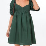 Tuckernuck NWT  Emerald Puff Sleeve Sasha Mini Dress Photo 0