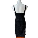 Ralph Lauren Vintage 90’s Black Sequin V-Neck Fitted Sheath Cocktail Dre… Photo 2