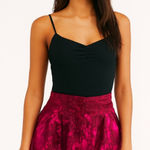 Free People  boho acid high waisted satin embroidered tie dye shorts fall casual Photo 0