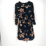 Jasmine‎ & Juliana Fall Floral Shirt Dress Size 6 small Black Photo 1