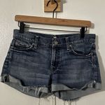 7 For All Mankind  Cutoff Denim Shorts 32” Waist Short Shorts Frayed Hem Photo 0