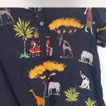 Black Animal Print Dress Size L Photo 1