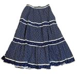 Gunne Sax Vintage 70s Tiered Floral Midi Maxi Prairie Skirt XS Bohemian Cottage Photo 10