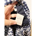 Banjanan Aurelia Ruffle Sleeve Tiered Maxi Dress in Gingham Noir Small Blue Photo 9