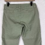 Frank & Eileen Frank Eileen Wicklow Crop Chino Pants Size 4 Cotton Linen Flax Sage Green Photo 3