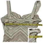 Free People  Chevron Stripe Tie Front Tank - Ivory Multi - 0 Photo 2