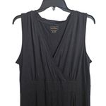 L.L. Bean Women's Black Summer Knit Maxi Dress Sz XLP Photo 3