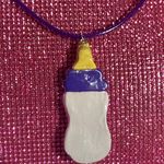 Boutique Baby Bottle Necklace Pregnancy Gift Baby Bottle Choker Adult Baby Shower Photo 0