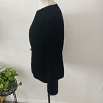 Talbots  Vintage Black Velvet Golden rope embellished jacket size 12 Petite Photo 2