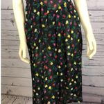 American Vintage Vintage Y2K Floral black Sheer Sleeveless Dress with red & yellow tulips size 8 Photo 6