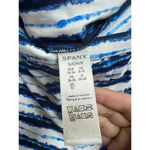 Spanx  Sunshine Shorts Blue Painted Stripes Small Photo 3